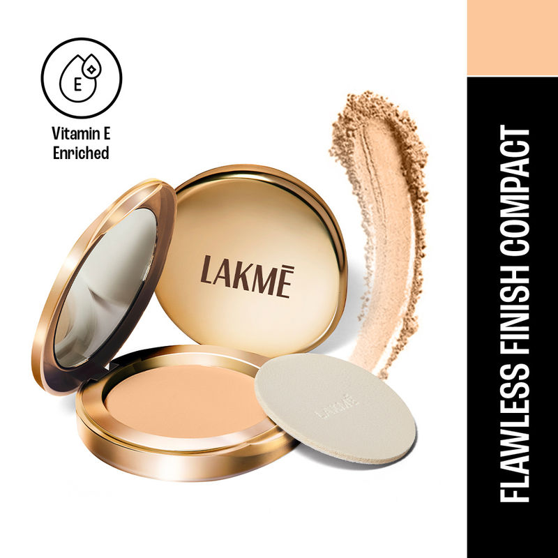 Lakme 9 to 5 Flawless Matte Complexion Compact Powder, Absorbs Oil - Melon