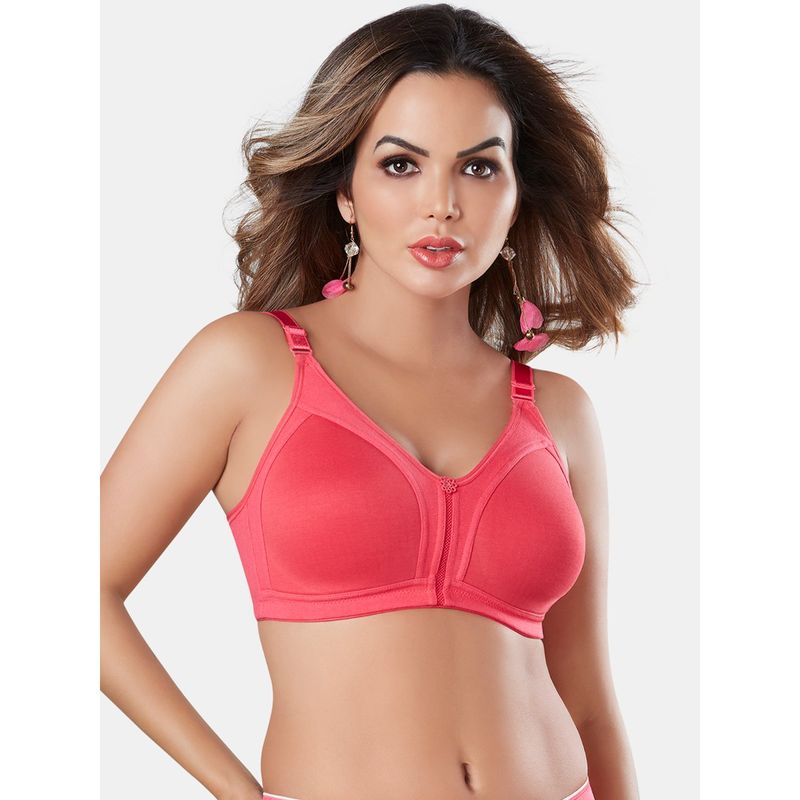 Sonari Noodle M Frame No Bounce Full Elegant Support Cotton Bra for Women (40C)