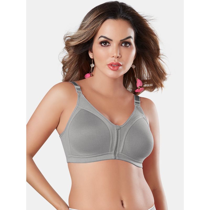 Sonari Noodle M Frame No Bounce Full Elegant Support Cotton Bra for Women (36C)
