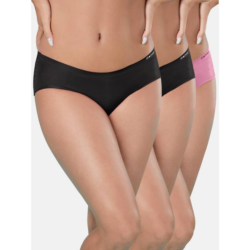 Sonari Seamless Womens Panties (Pack of 3) (M)