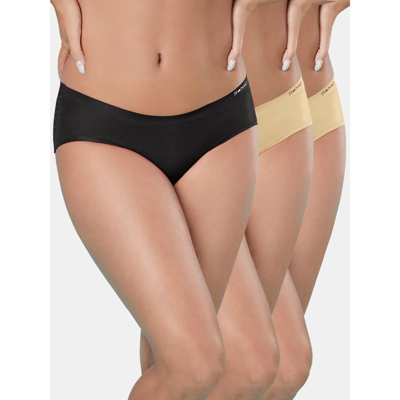 Sonari Seamless Womens Panties (Pack of 3) (M)