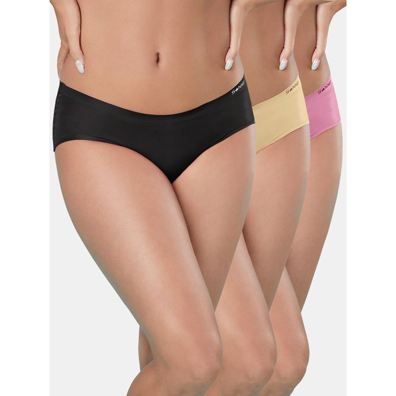 Sonari Seamless Womens Panties (Pack of 3) (M)