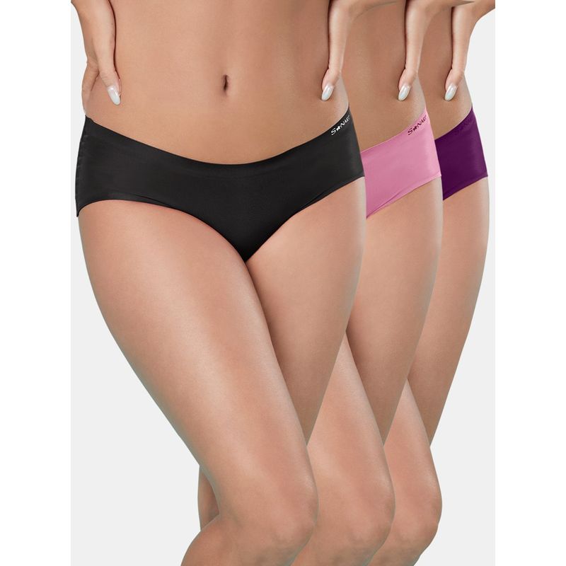Sonari Seamless Womens Panties (Pack of 3) (M)