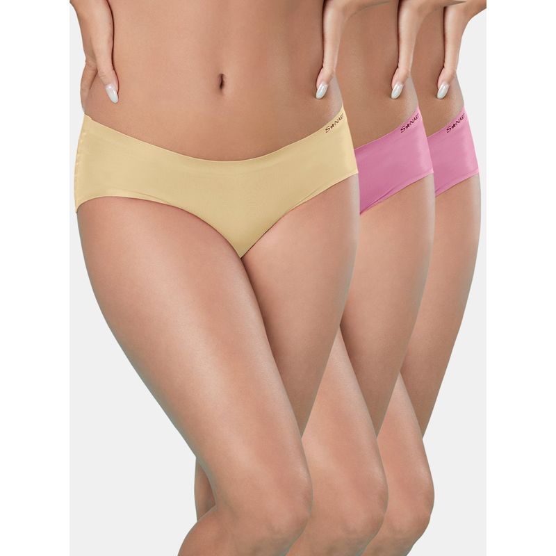 Sonari Seamless Womens Panties (Pack of 3) (M)