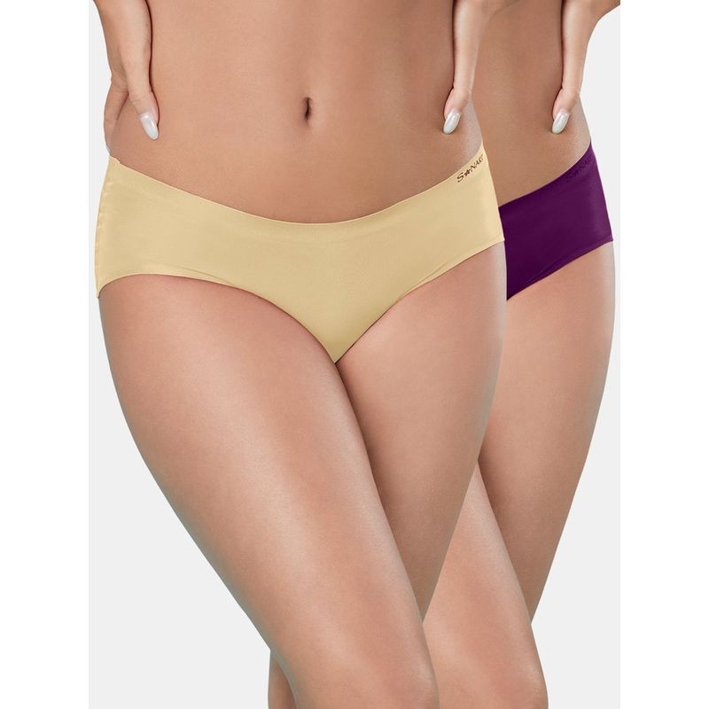 Sonari Seamless Womens Panties (Pack of 2) (M)