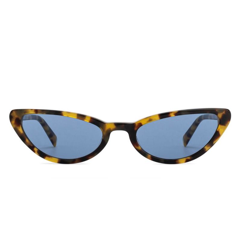 John Jacobs S12044-C2 Tortoise Blue Full Rim Cat Eye Medium Sunglasses ...