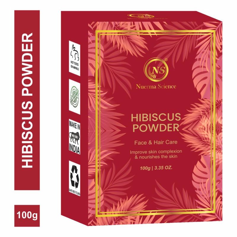 Nuerma Science Hibiscus Powder for Hair Growth, Hair Fall Control, Black Hair & Anti-Ageing