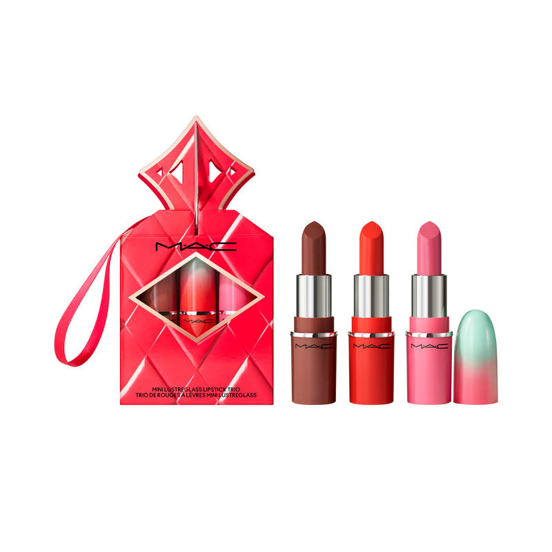 M.A.C Wildest Gleams Mini Lustreglass Lip Trio - Brights