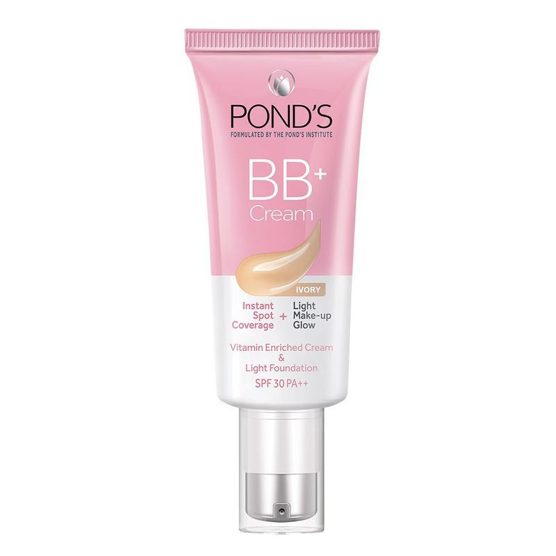 Ponds BB+ Cream Instant Spot Coverage + Light Make-up Glow Ivory -SPF 30 PA++