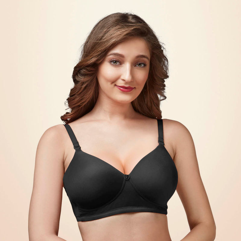 Trylo Touche Woman Soft Padded Full Cup Bra - Black (36C)