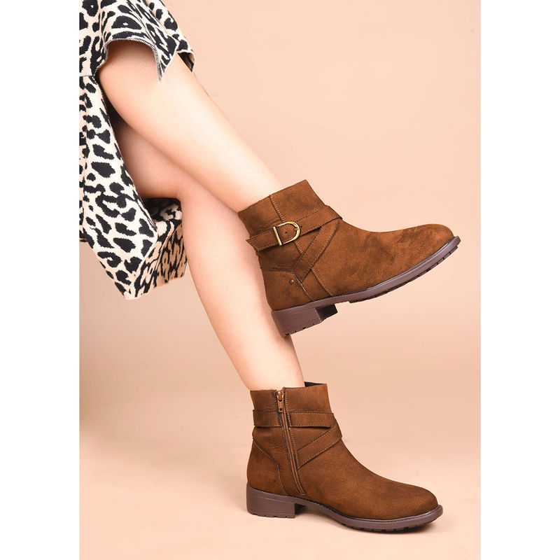 CLOG LONDON Women Tan Casual Boots (EURO 36)