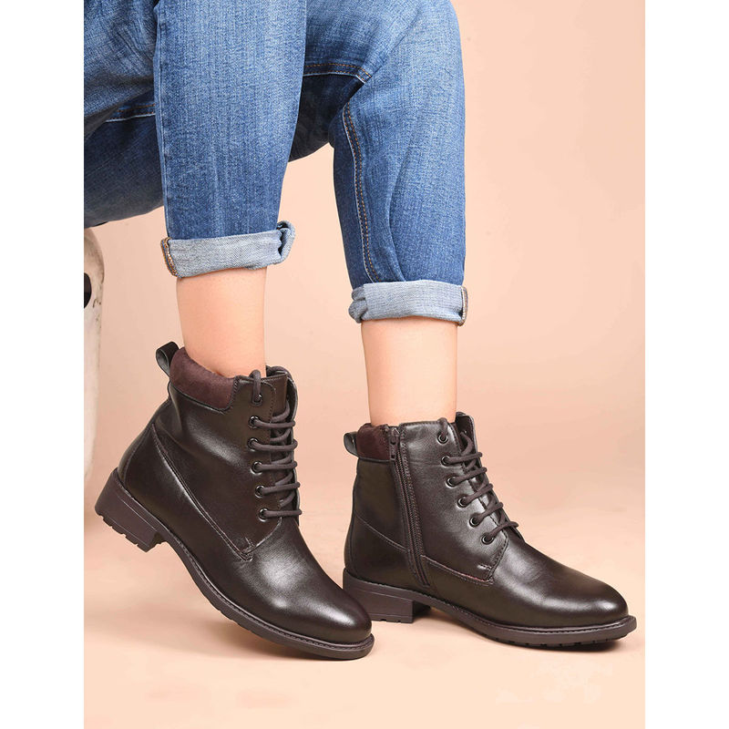 CLOG LONDON Women Brown Casual Boots (EURO 37)