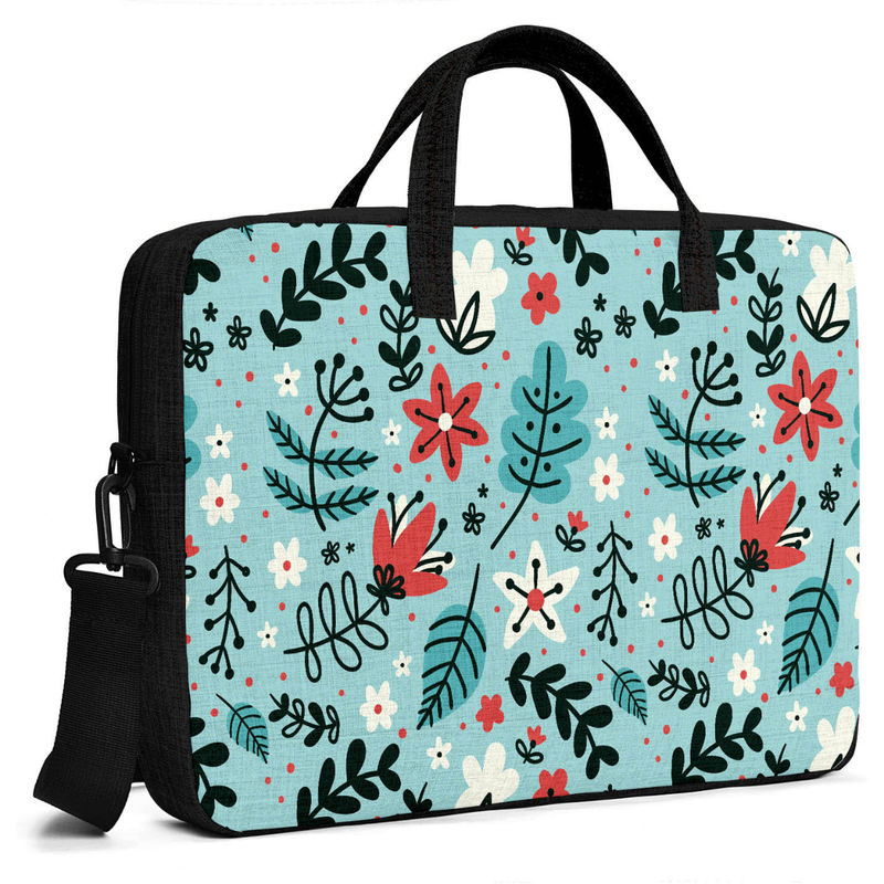 Buy Crazy Corner Blue Designer Print Waterproof Laptop Bag 15.6