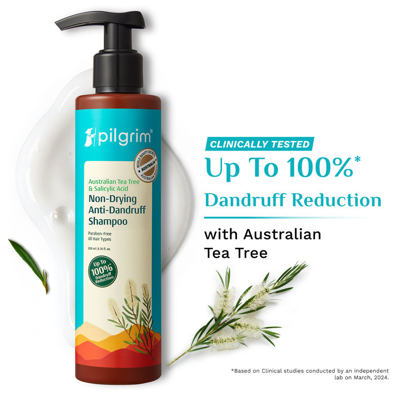Pilgrim Australian TeaTree & Salicylic Acid Anti-Dandruff Non-Drying Dandruff Control Shampoo