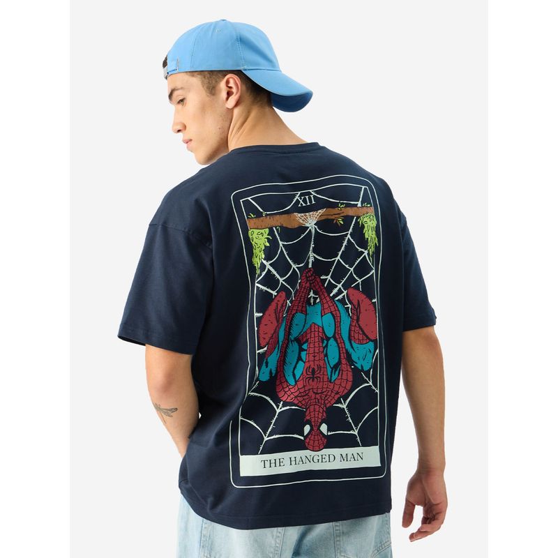The Souled Store Official Spider-Man: The Hanged Man Oversized T-Shirt (2XL)