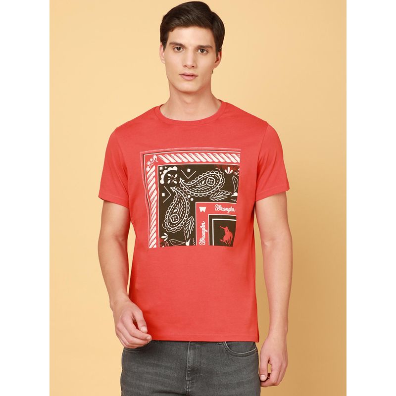 Wrangler Mens Red T-Shirt (S)
