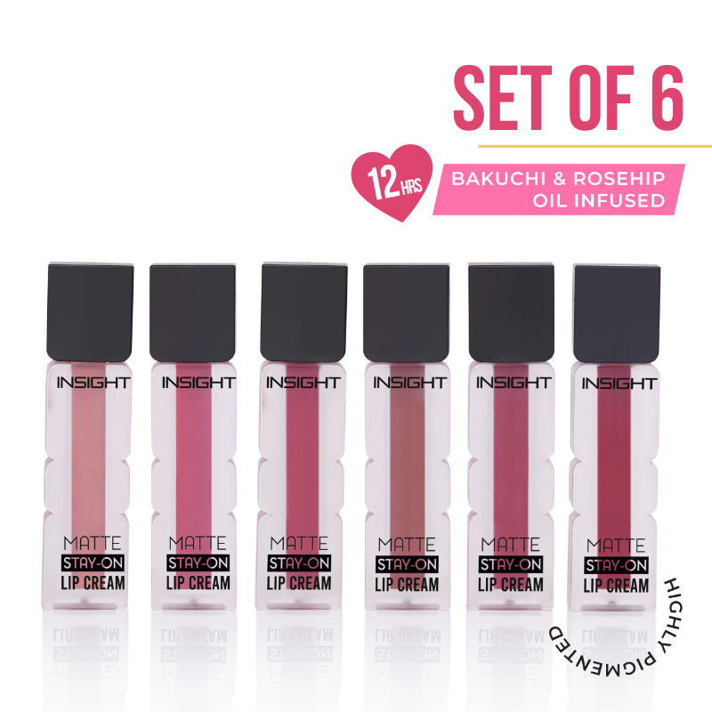 Insight Cosmetics Matte Stay-On Lip Cream - Set B