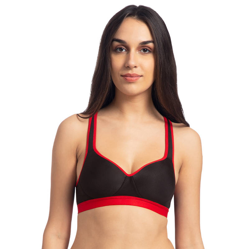 Komli Lightly Padded Sports Bra - Black (34C)