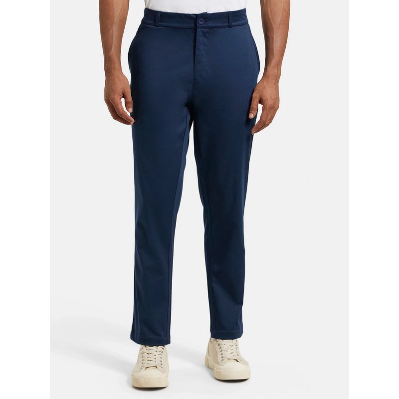 Jockey IM26 Men Super Combed Cotton Rich Elastane Woven Fabric All Day Pants - Black (M)