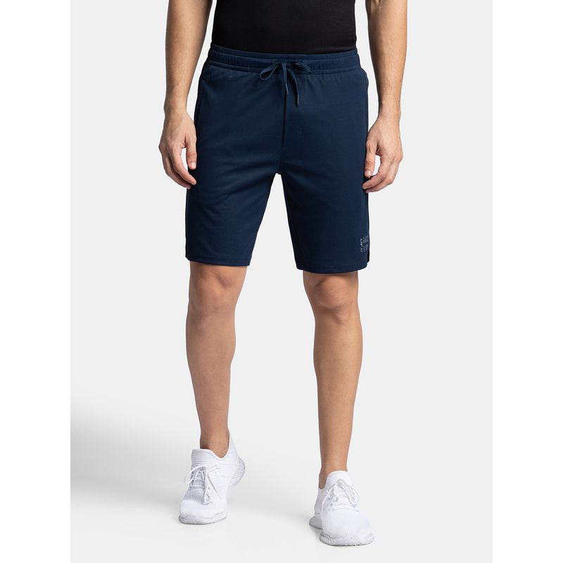 Jockey MV55 Men Lightweight and Breathable Microfiber Active Wear Shorts - Navy (L)