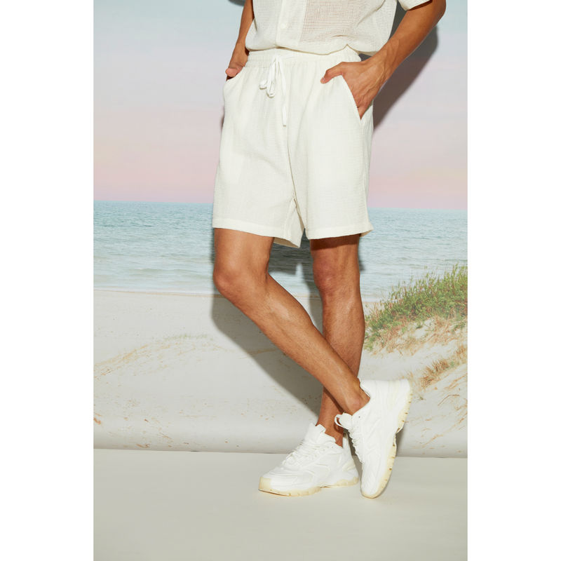 The Clothing Factory Cotton Mesh Mens Bermuda Shorts (28)