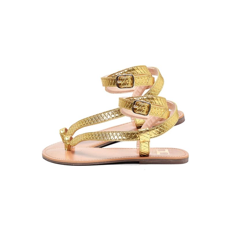IRUSSH Gold Nagini Sandals (EURO 38)