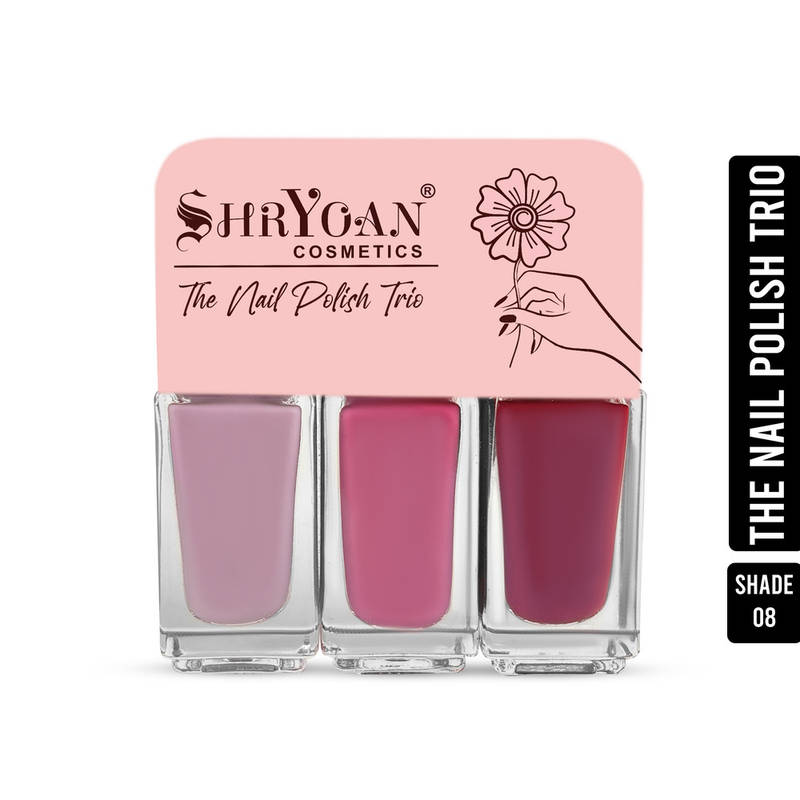 Shryoan Long Lasting Gel Nail Polish Trio - Shade 08
