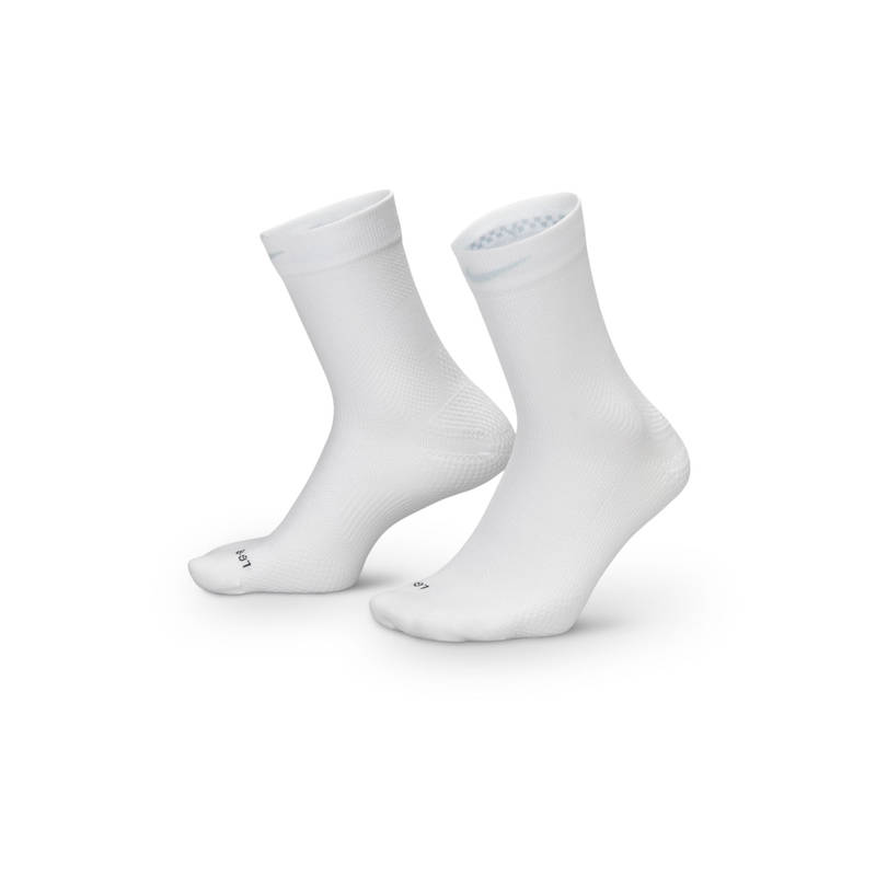 Nike Unisex White Lightweight Socks (M)