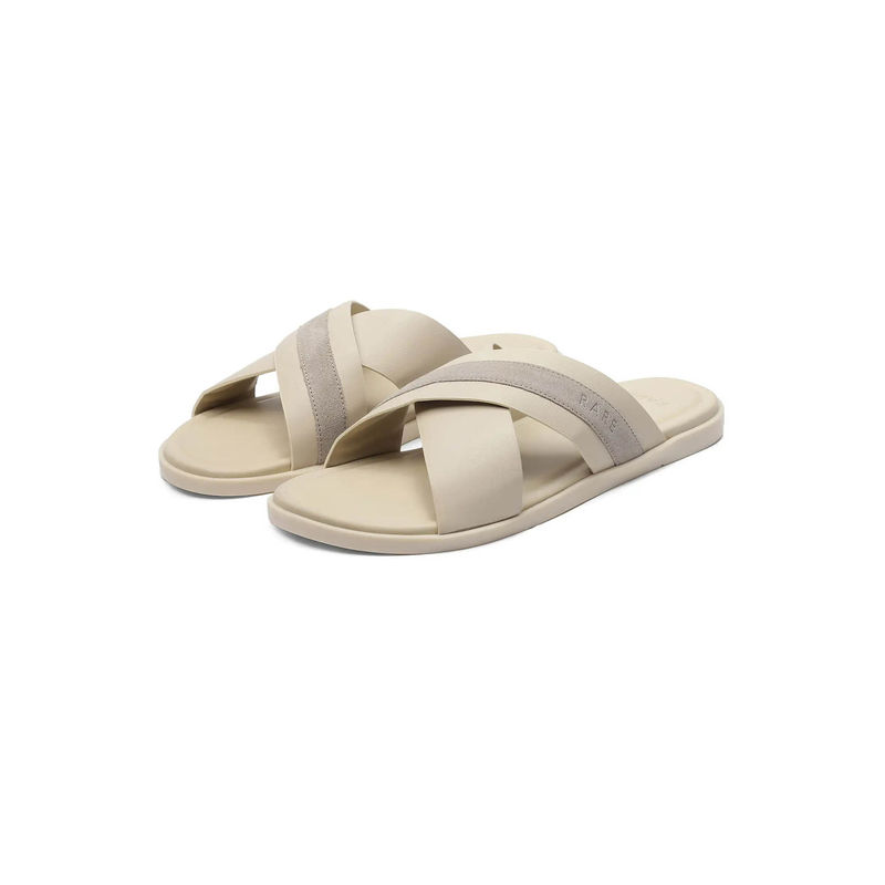Rare Rabbit Stride Beige Leather Sandals (UK 8)