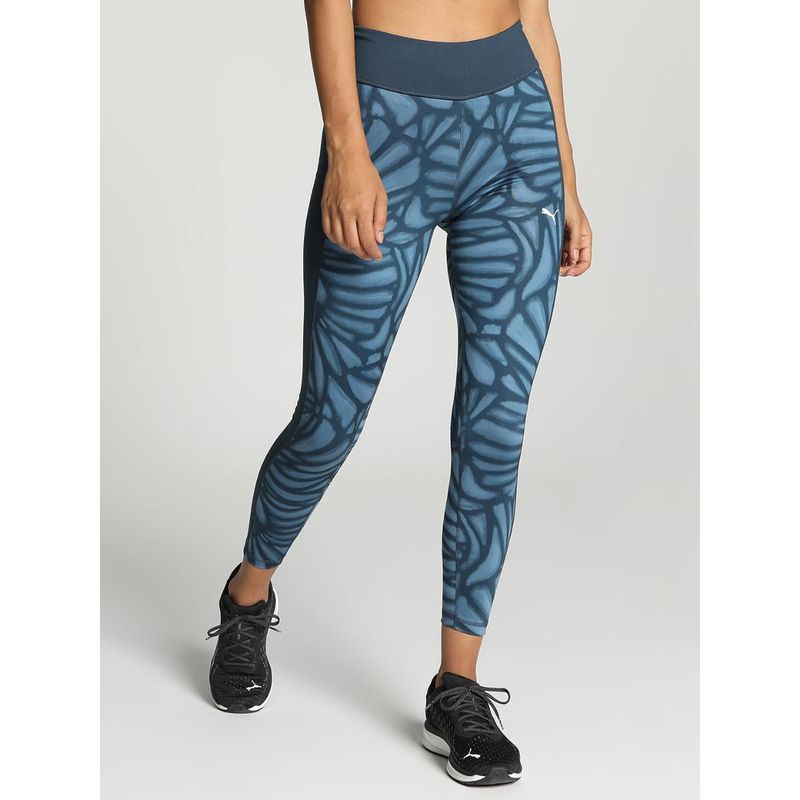 Puma Fav High Waist 7-8 Women's Blue Tights (XS)
