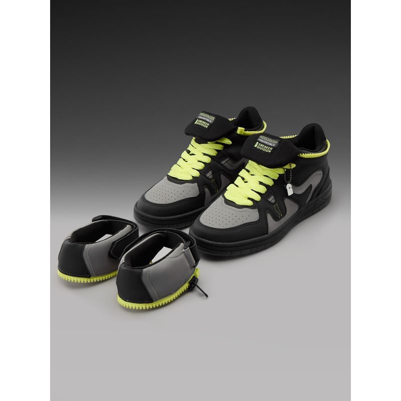The Souled Store Ubz Convertible: Luminous Men Multi-Color Sneakers (UK 10)