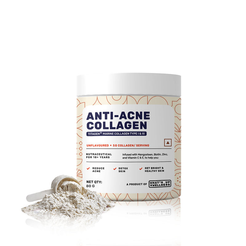 What's Up Wellness Anti-Acne Collagen Powder - Unflavoured