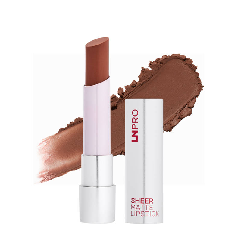 LN PRO Sheer-Matte Lipstick - Hot Brownie
