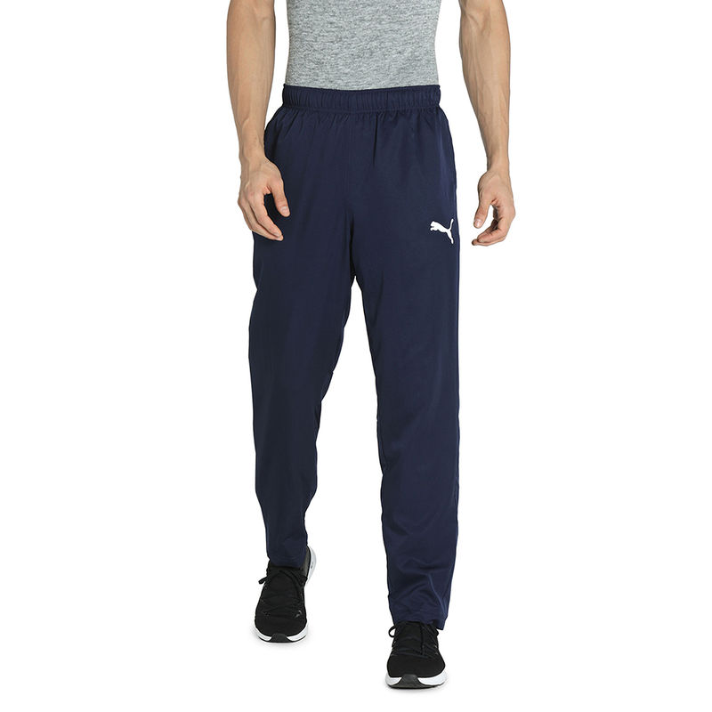 Puma ACTIVE Woven Mens Navy Blue Casual Track Pant (XS)