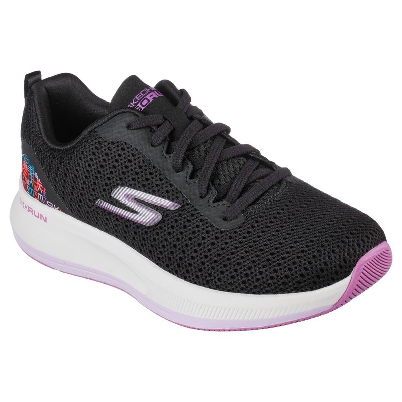 SKECHERS GO RUN PULSE DRIVEN ENDURANCE Black Running Shoes (UK 3)