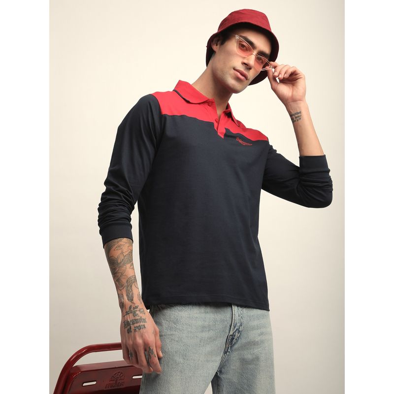 Difference of Opinion Mens Long Sleeve Regular Fit Polo T-shirt (S)