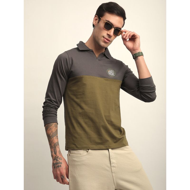 Difference of Opinion Mens Long Sleeve Regular Fit Polo T-shirt (S)