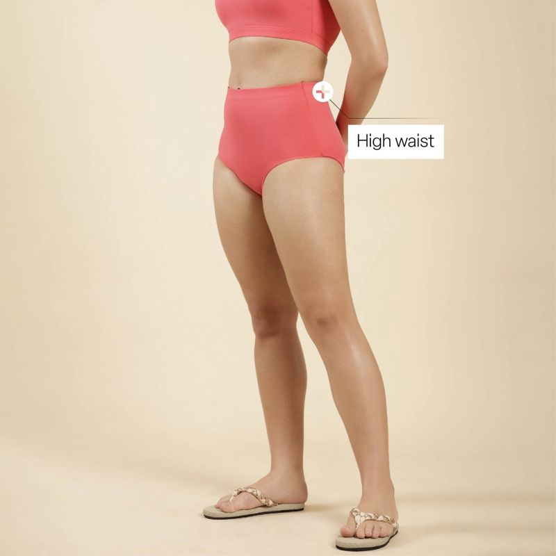 BlissClub Bliss Swim High Waisted Panty Pink (XS)