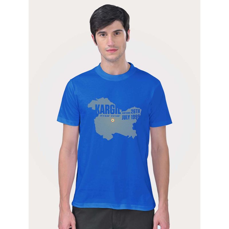 Aero Armour Kargil Map T-Shirt Blue (S)