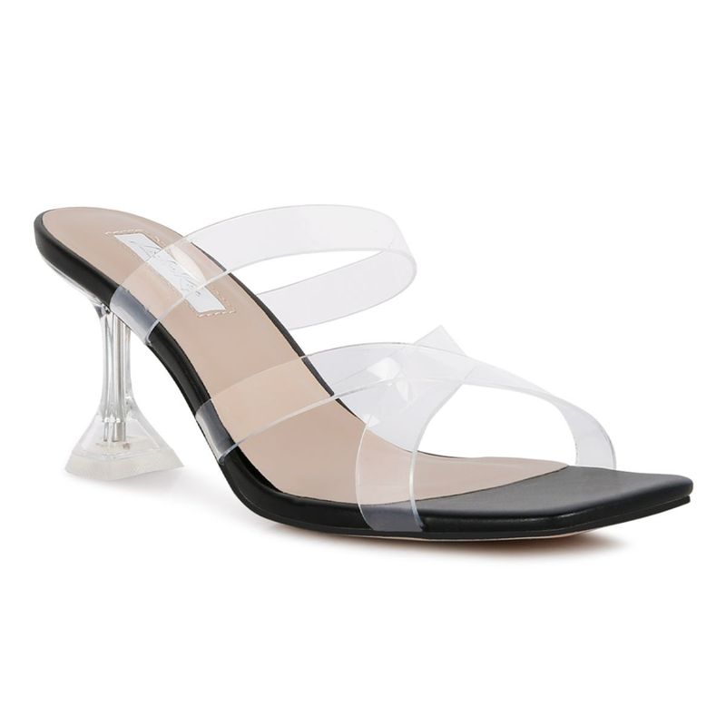 London Rag Solid Black Heels (EURO 39)