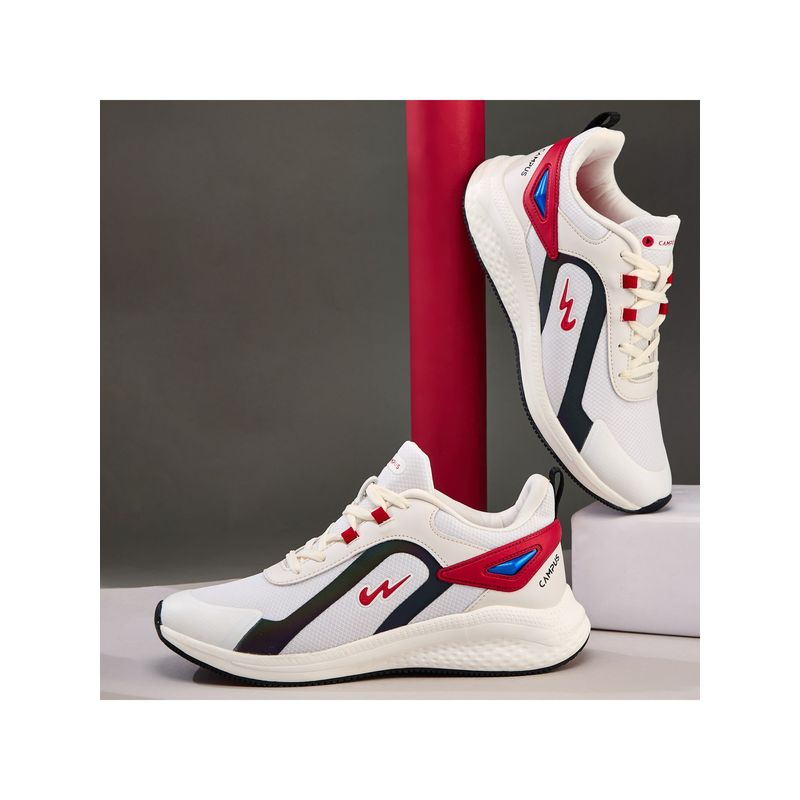 Campus Omax Off White Running Shoes (UK 8)
