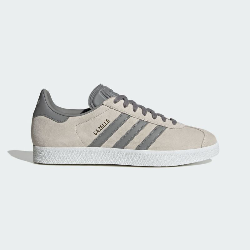 Adidas gazelle grey suede trainers sales