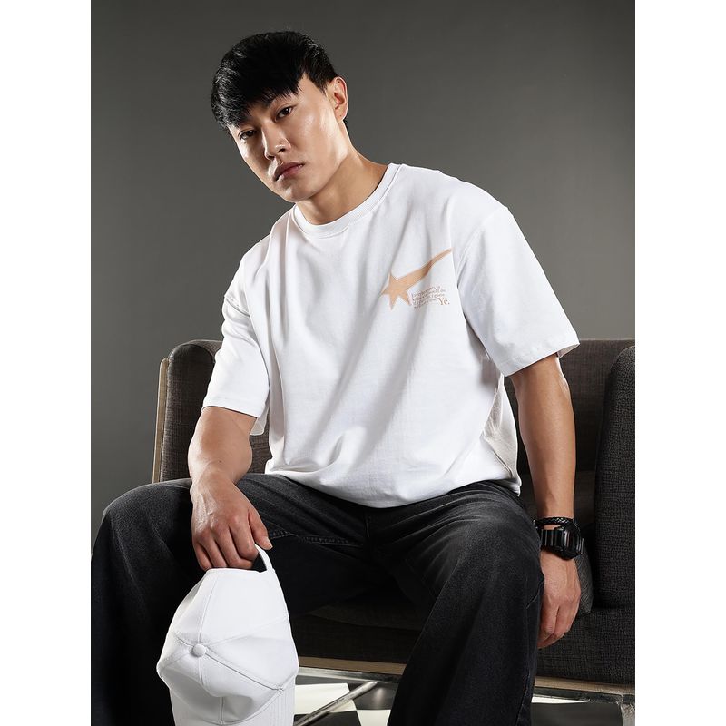 Eszett Men Kanye White Oversized T-Shirt (L)