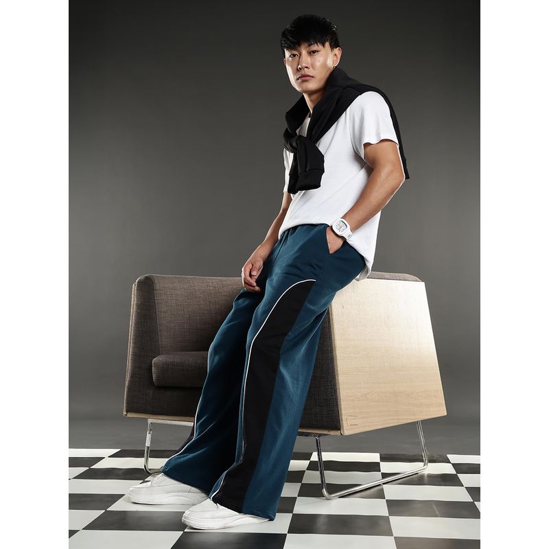 Eszett Teal Men Casual Cotton Trackpant (34)