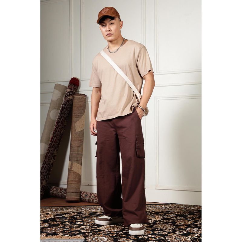 Eszett Classic Utility Brown Baggy Joggers (28)