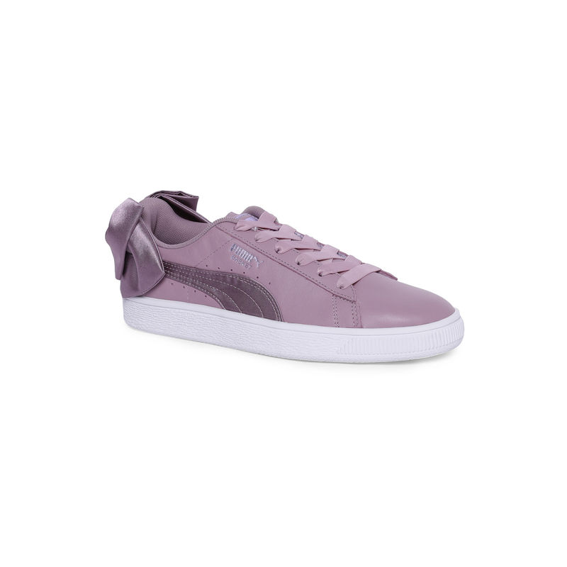 Puma purple bow shoes top