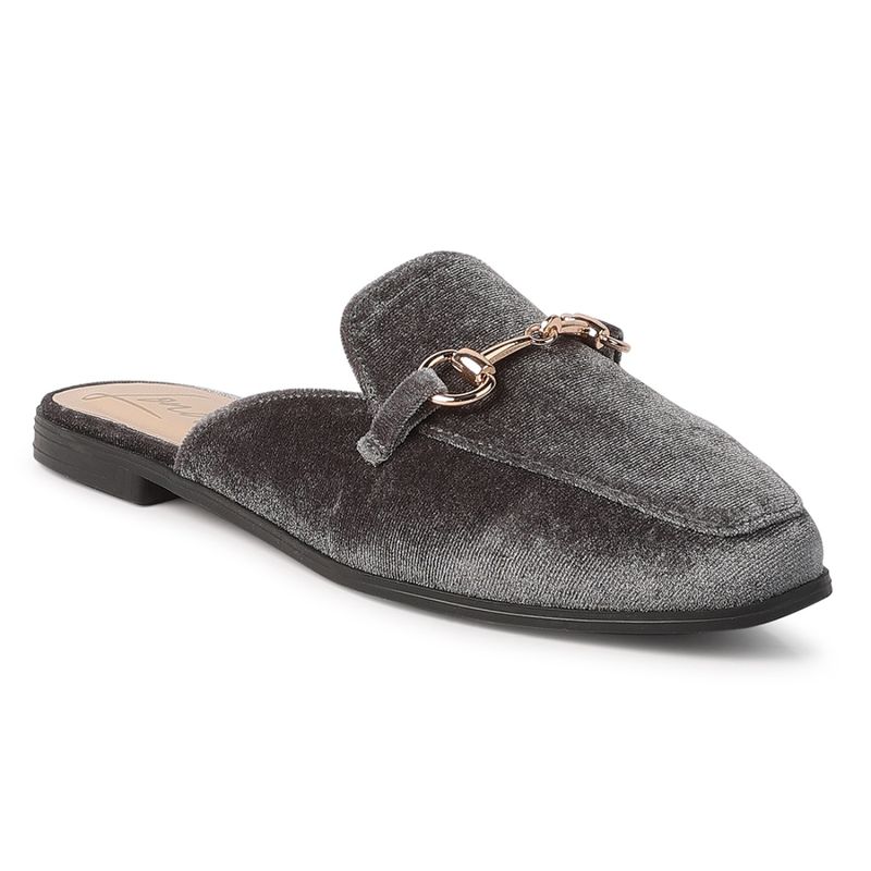 Buy London Rag Solid Grey Mules Online