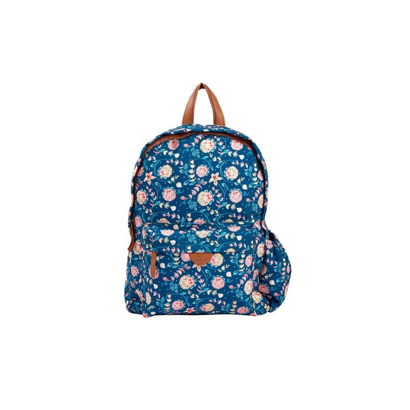 Buy Teal by CHUMBAK Blue Bloom Laptop Backpack Online
