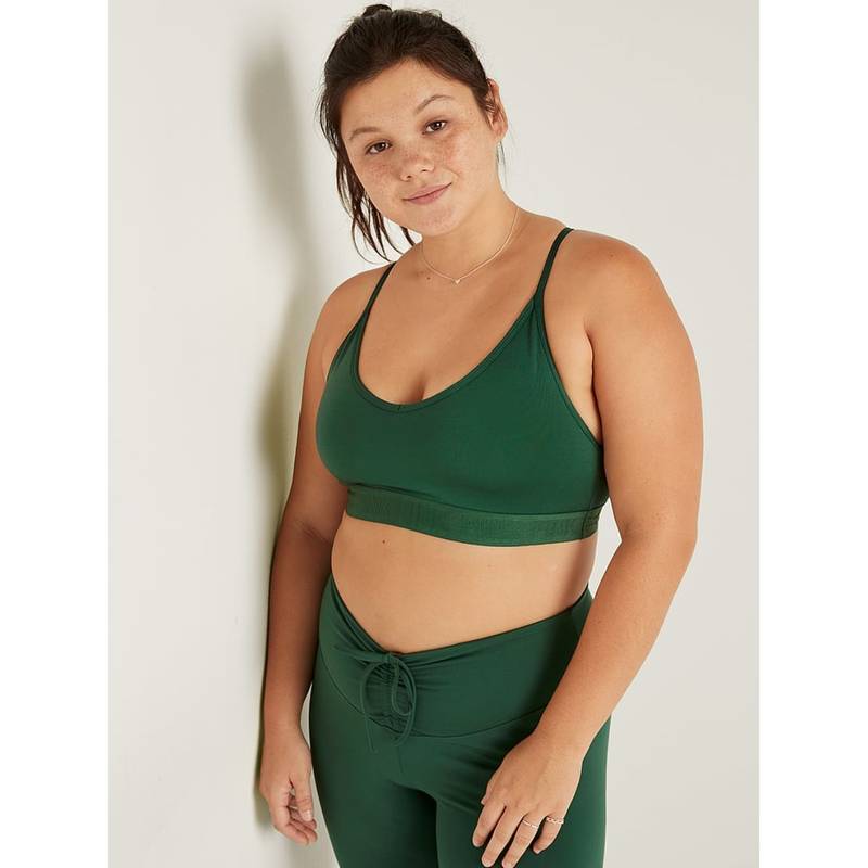 Victoria's Secret Green Pink Ultimate Lightly Lined Sports Bra (XXL)