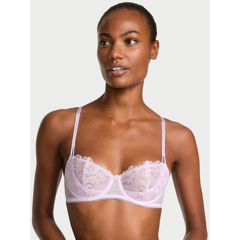 Victoria's Secret Pink Dream Angels Wicked Vintage Blossom Unlined Balconette Bra (38DDD)